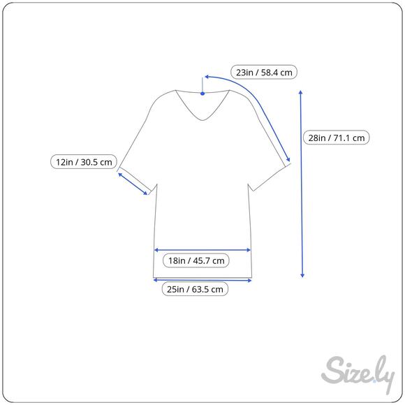 Women's Lane Bryant Swim Suit Coverup Size 14/16 Blue and Green  Batwing - Picture 5 of 6